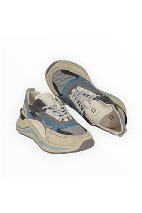 Sneake uomo in pelle colore grigio. DATE | FUGA HF-GY